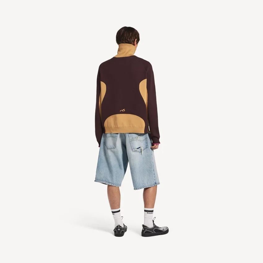Shorts de denim para hombre «Stay Press» en azul claro decolorado Shorts de denim para hombre «Stay Press» en azul claro decolorado