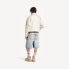 Shorts de hombre con cinturón en azul claro