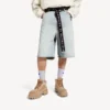 Shorts de hombre con cinturón en azul claro