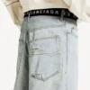 Shorts de hombre con cinturón en azul claro