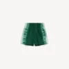Shorts de hombre de corte holgado con estampado «extreme tie dye» en verde/blanco Shorts de hombre de corte holgado con estampado «extreme tie dye» en verde/blanco