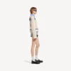 Shorts mini para mujer en azul claro decolorado