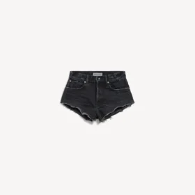 Shorts mini para mujer en azul marino/negro sobreteñido