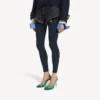 Shorts mini para mujer en azul marino/negro sobreteñido Shorts mini para mujer en azul marino/negro sobreteñido