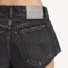 Shorts mini para mujer en azul marino/negro sobreteñido Shorts mini para mujer en azul marino/negro sobreteñido