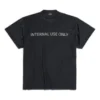 Solo para uso interno Camiseta del revés «Negro» 787358TQVU21083