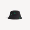 Sombrero de pescador para mujer con pegatinas 520 en negro Sombrero de pescador para mujer con pegatinas 520 en negro