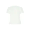 SS21 Camiseta de cuello redondo y manga corta con logo, color blanco 612964TJV879040