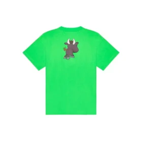SS21 Camiseta unisex de manga corta con estampado de dibujos animados de motivos pequeños, verde 612966TJVM93302
