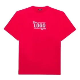 SS21 Camiseta unisex de manga corta con estampado de letras, color rojo 651795TKV816295