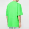 SS21 con estampado de palabras, manga corta, unisex, verde 641614TJVI34162