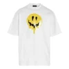 SS21 Drip Peace, corte grande, estampado de sonrisas, estilo casual, GS, blanco 641675TKVA18639