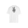 SS21 Drip Peace, corte grande, estampado de sonrisas, estilo casual, GS, blanco 641675TKVA18639