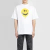 SS21 Drip Peace, corte grande, estampado de sonrisas, estilo casual, GS, blanco 641675TKVA18639