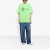 SS21 Retro de manga corta verde fluorescente 612965THV844162