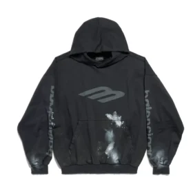 Sudadera con capucha 3B Stencil, corte mediano, «Negro» 767877TQVT71083
