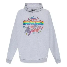Sudadera con capucha 90/10 de corte ancho «Gris» 674986TMVH42569