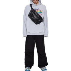 Sudadera con capucha 90/10 de corte ancho «Gris» 674986TMVH42569