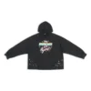 Sudadera con capucha 90/10 de corte ancho «Washed Black» 674986TMVH41055