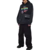 Sudadera con capucha 90/10 de corte ancho «Washed Black» 674986TMVH41055