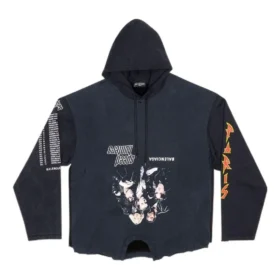 Sudadera con capucha al revés Speed Hunters, oversize «Black Faded» 698156TMVD11000