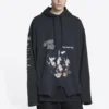 Sudadera con capucha al revés Speed Hunters, oversize «Black Faded» 698156TMVD11000