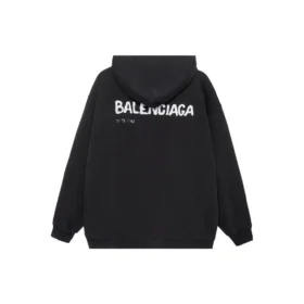 Sudadera con capucha Balenciaga con diseño dibujado a mano, corte mediano «Negro» 600583TOVO61070 Sudadera con capucha Balenciaga con diseño dibujado a mano, corte mediano «Negro» 600583TOVO61070