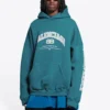 Sudadera con capucha Balenciaga de corte ancho «Indigo» 674986TLVJ24480
