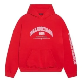 Sudadera con capucha Balenciaga de corte ancho «Rojo» 674986TLVJ26441 Sudadera con capucha Balenciaga de corte ancho «Rojo» 674986TLVJ26441