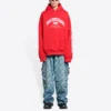 Sudadera con capucha Balenciaga de corte ancho «Rojo» 674986TLVJ26441