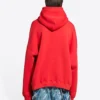 Sudadera con capucha Balenciaga de corte ancho «Rojo» 674986TLVJ26441
