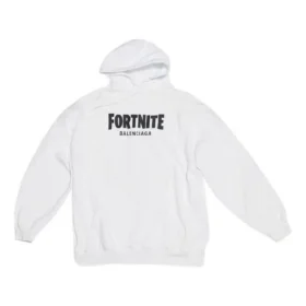 Sudadera con capucha Balenciaga x FORTNITE, corte mediano, «Blanco» 600583TLVO49040 Sudadera con capucha Balenciaga x FORTNITE, corte mediano, «Blanco» 600583TLVO49040