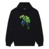 Sudadera con capucha Balenciaga x Marvel Hulk, corte mediano «Negro» 600583TLV581000