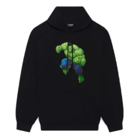 Sudadera con capucha Balenciaga x Marvel Hulk, corte mediano «Negro» 600583TLV581000 Sudadera con capucha Balenciaga x Marvel Hulk, corte mediano «Negro» 600583TLV581000