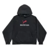 Sudadera con capucha Balenciaga x Puma, corte mediano «Black Faded» 767877TTVA41041