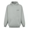 Sudadera con capucha BB de corte mediano «Gris» 570811TNVG89244