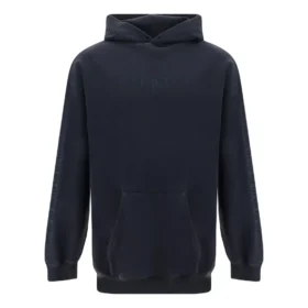 Sudadera con capucha BB de corte mediano «Negro lavado» 570811TMVG68190