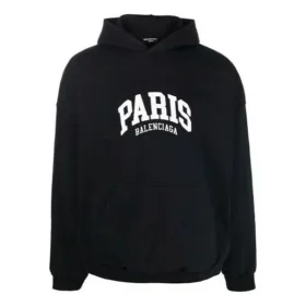 Sudadera con capucha Cities Paris de corte ancho «Negro Blanco» 674986TLVL81070