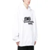 Sudadera con capucha con BB Icon dibujado a mano, corte grande «Blanco» 620973TNVQ19040