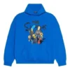 Sudadera con capucha de algodón Balenciaga x THE SIMPSONS, corte ancho «Azul» 674986TLVG84210