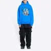 Sudadera con capucha de algodón Balenciaga x THE SIMPSONS, corte ancho «Azul» 674986TLVG84210