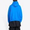 Sudadera con capucha de algodón Balenciaga x THE SIMPSONS, corte ancho «Azul» 674986TLVG84210