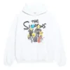 Sudadera con capucha de algodón Balenciaga x THE SIMPSONS, corte ancho «Blanco» 675003TLVG89016