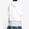 Sudadera con capucha de algodón Balenciaga x THE SIMPSONS, corte ancho «Blanco» 675003TLVG89016