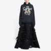 Sudadera con capucha de algodón Balenciaga x THE SIMPSONS, corte ancho «Negro» 675003TLVG81000