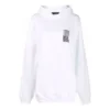Sudadera con capucha de algodón Barcode «Blanco» 651799TKVE69040