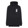 Sudadera con capucha de algodón Barcode «Negro» 651799TKVE61070