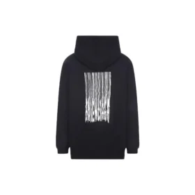 Sudadera con capucha de algodón Barcode «Negro» 651799TKVE61070