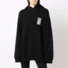 Sudadera con capucha de algodón Barcode «Negro» 651799TKVE61070