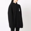 Sudadera con capucha de algodón Barcode «Negro» 651799TKVE61070